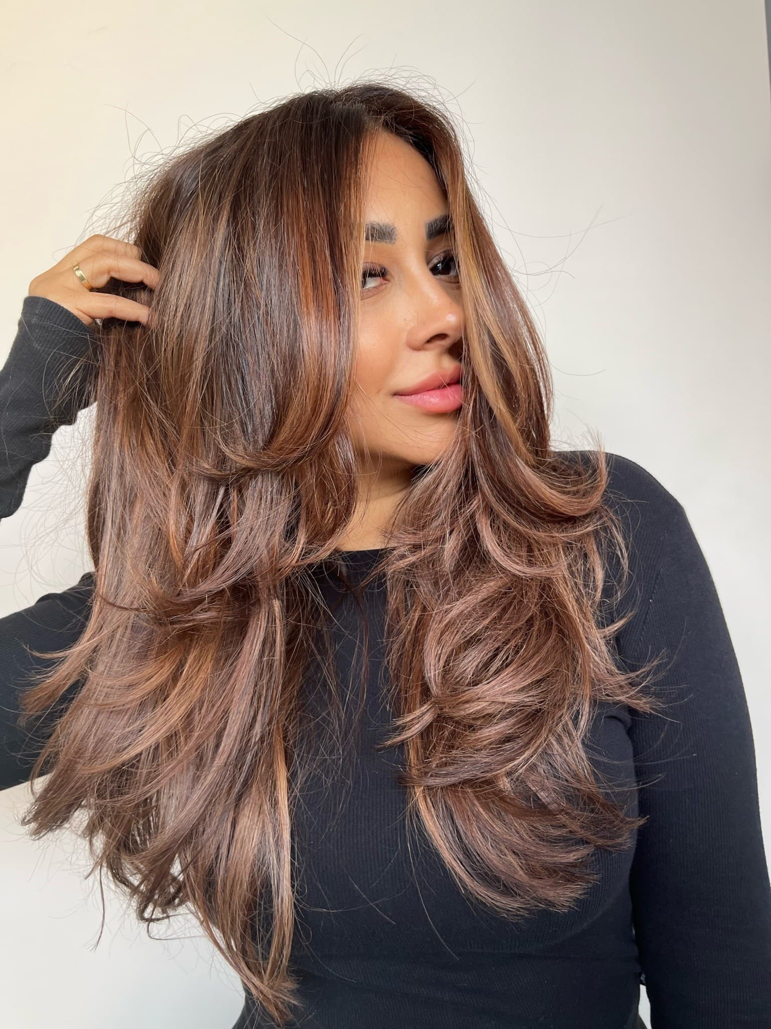 Vivid Extensions result showing soft fullness and styled density
